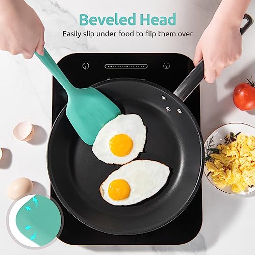 U-Taste 13.6" Silicone Kitchen Utensil Set: Heat Resistant Cooking Gadgets (Set of 5, Black)