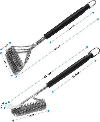 BBQ - 2 Pack Grill Brush - Bristle Free