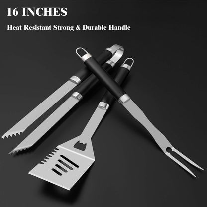 BBQ - ROMANTICIST 25-Piece Stainless Steel Grill Tool Set