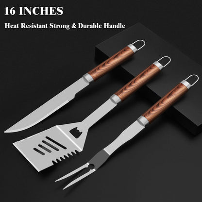 BBQ - ROMANTICIST 25-Piece Stainless Steel Grill Tool Set