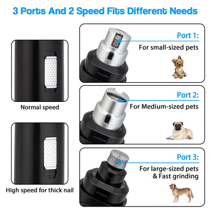 "Elevate Pet Grooming with Casfuy's Electric Nail Grinder - Pain-Free Care for Dogs and Cats of All Sizes!"