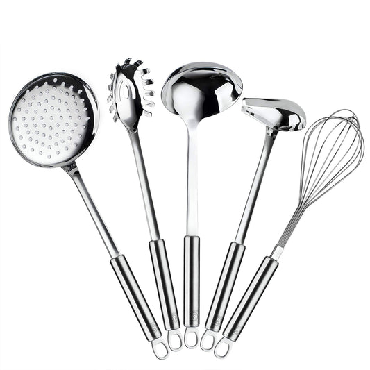 RJ Legend 5-Piece Stainless Steel Kitchen Utensils Set