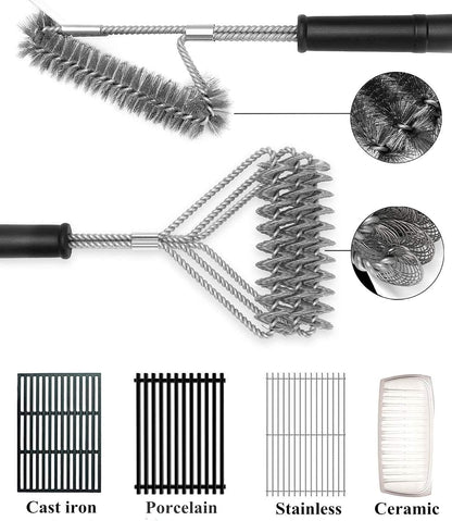 BBQ - 2 Pack Grill Brush - Bristle Free