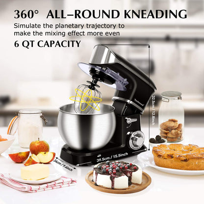 Techwood 6-QT 400W Electric Stand Mixer: Best Kitchen Tool