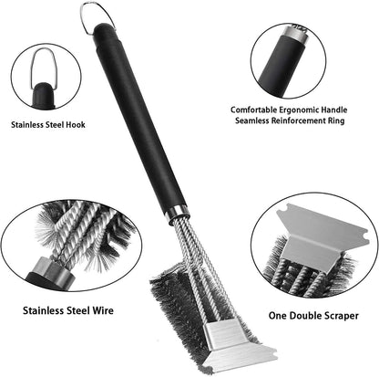 BBQ - 2 Pack Grill Brush - Bristle Free