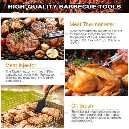 BBQ - AISITIN 35-Piece BBQ Grill Accessories Set