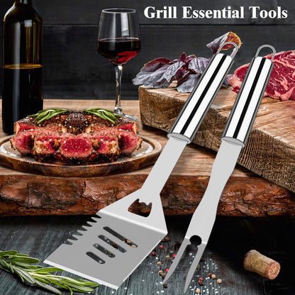 BBQ - ROMANTICIST 25-Piece Stainless Steel Grill Tool Set