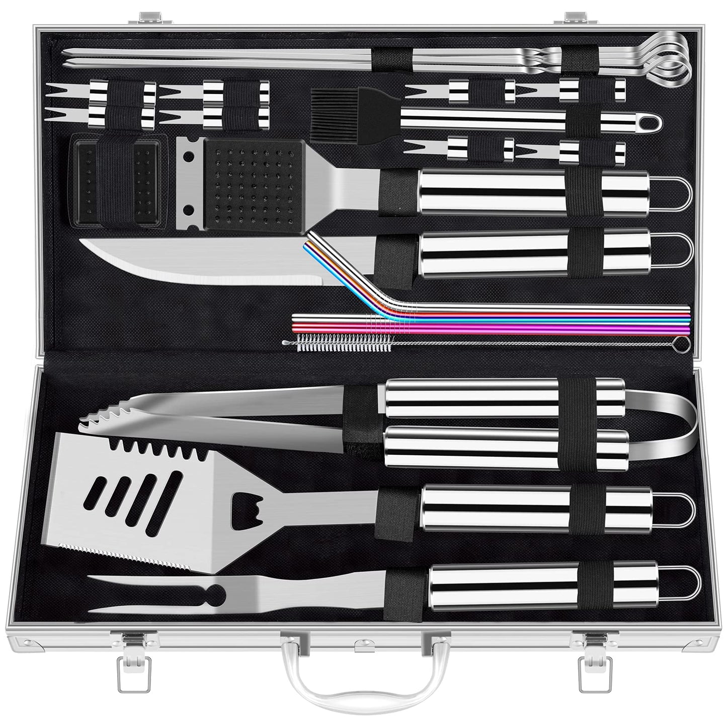 BBQ - ROMANTICIST 25-Piece Stainless Steel Grill Tool Set