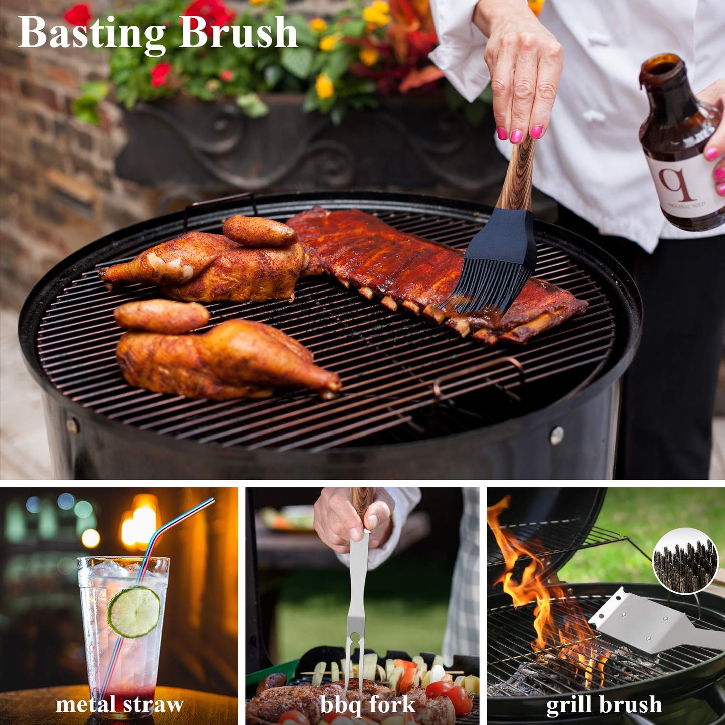 BBQ - ROMANTICIST 25-Piece Stainless Steel Grill Tool Set