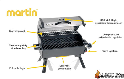 Martin Portable Propane BBQ Grill