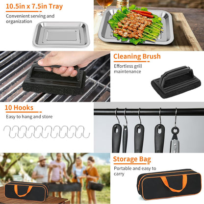 BBQ - Anpro 139-Piece BBQ Accessories Set