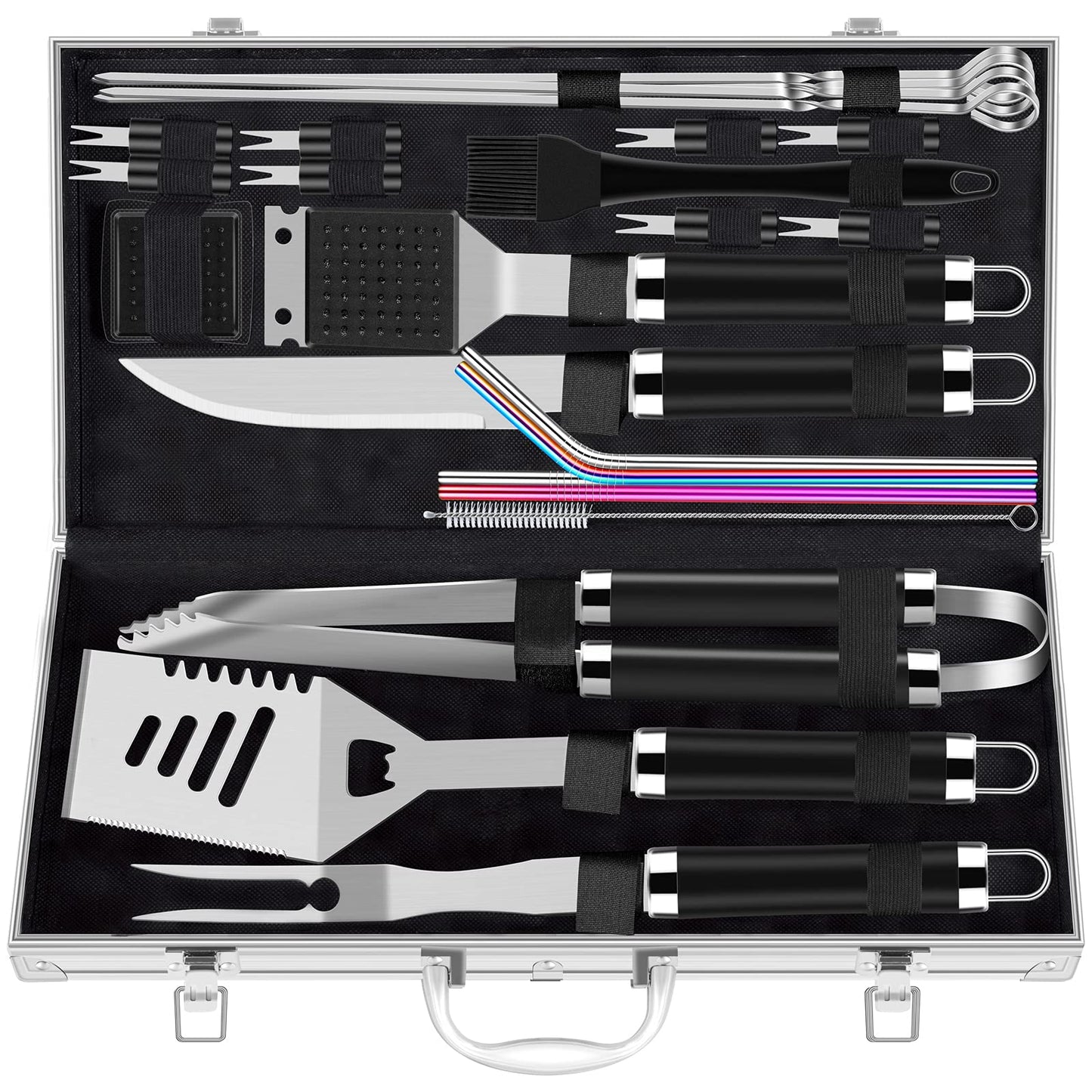 BBQ - ROMANTICIST 25-Piece Stainless Steel Grill Tool Set